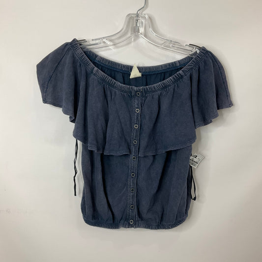 Blue Top Short Sleeve We The Free, Size Xs