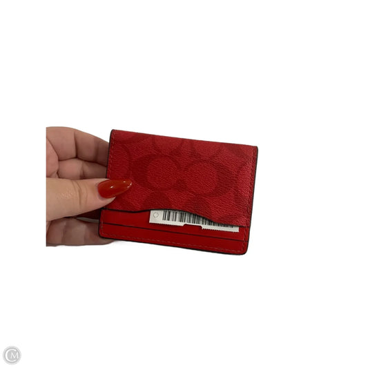 Wallet Designer By Coach, Size: Small