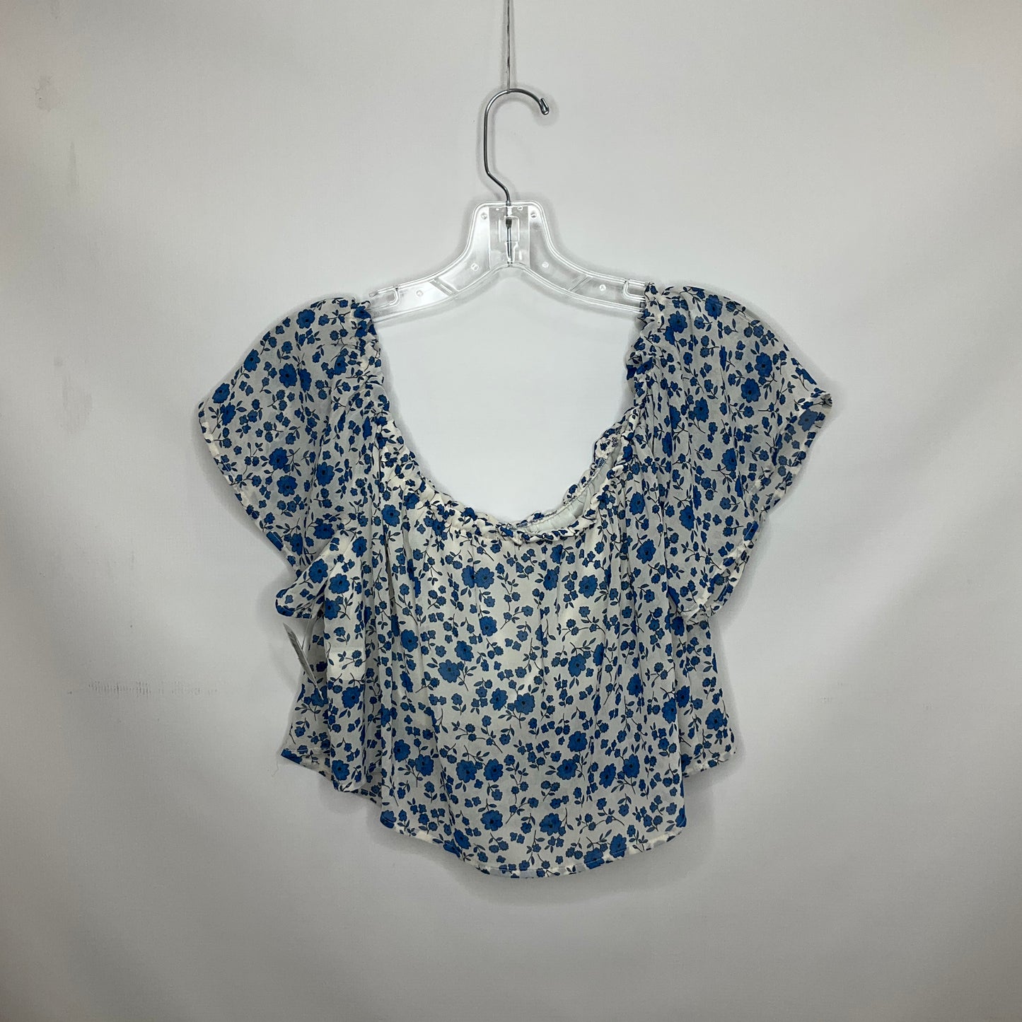 Blue & White Top Short Sleeve The Native One, Size M