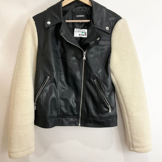 Jacket Moto By Express In Black, Size: M