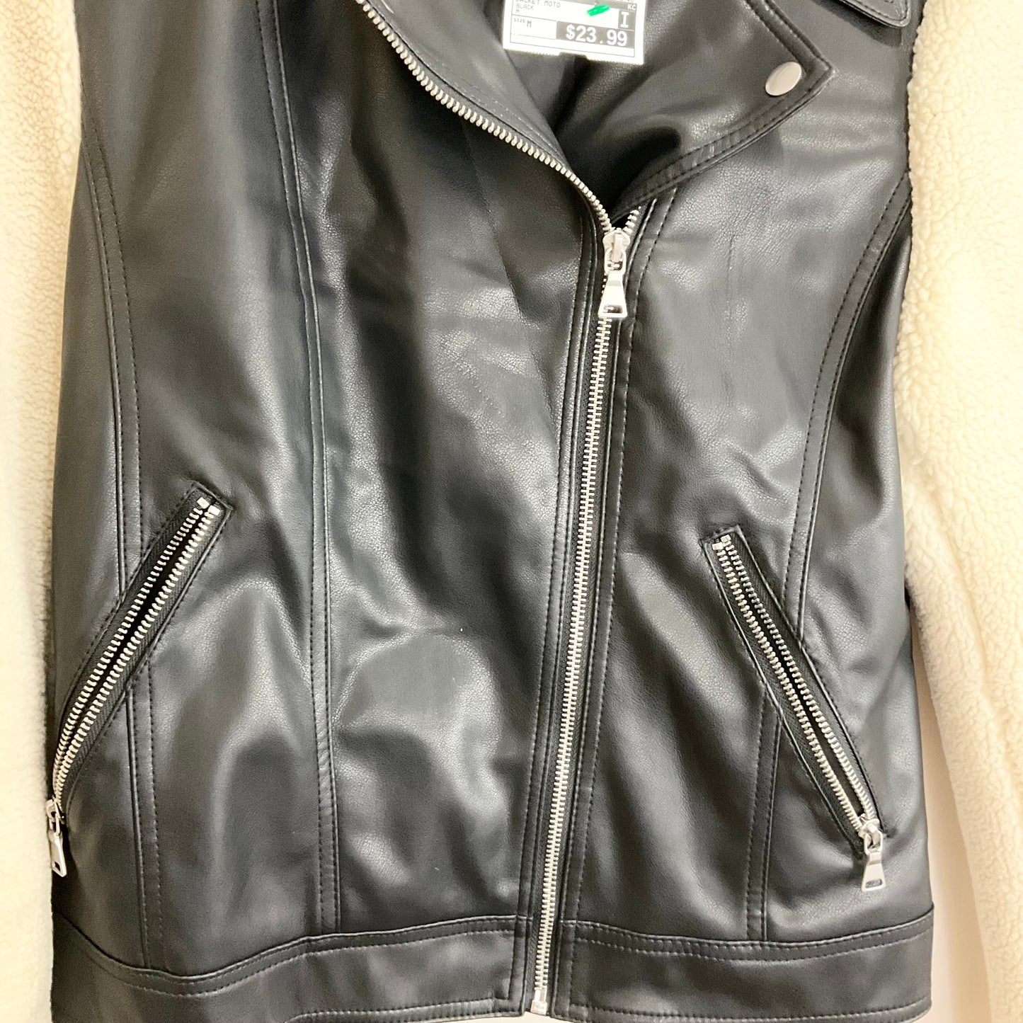 Jacket Moto By Express In Black, Size: M