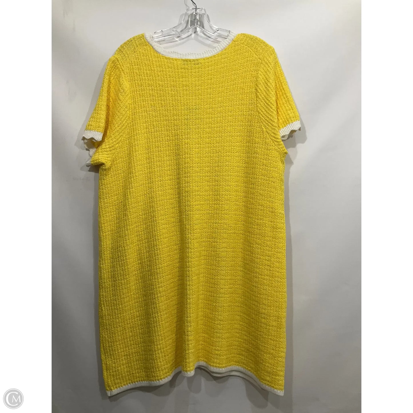 Dress Casual Midi By Free Assembly In Yellow, Size: 2x