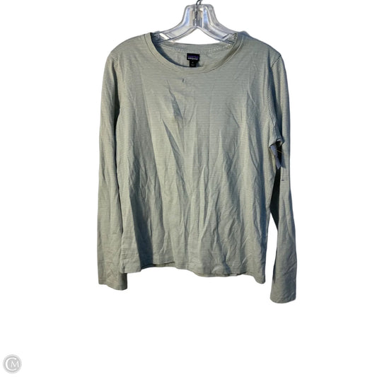 Top Short Sleeve By Patagonia In Green, Size: M