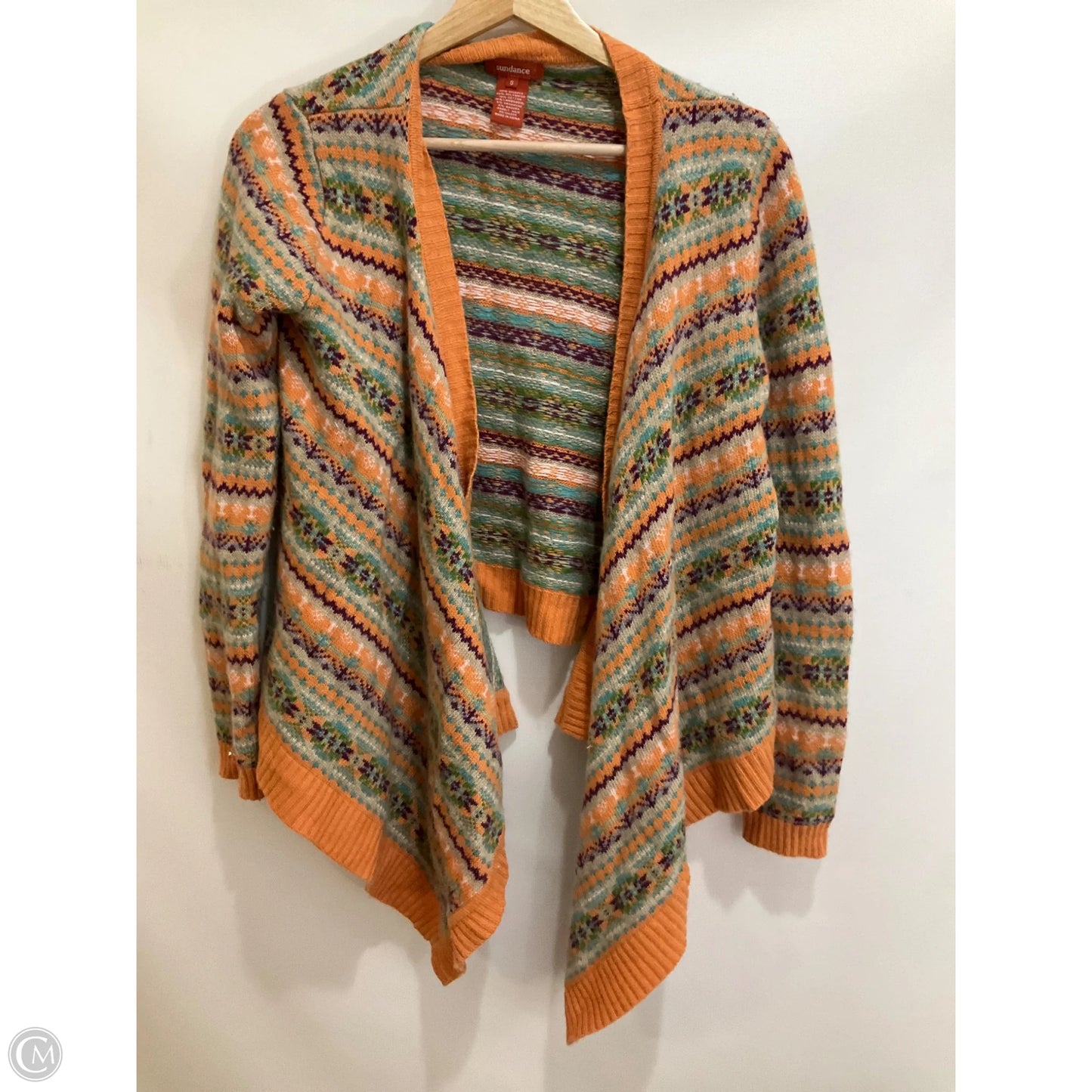 Sweater Cardigan By Sundance In Orange, Size: S