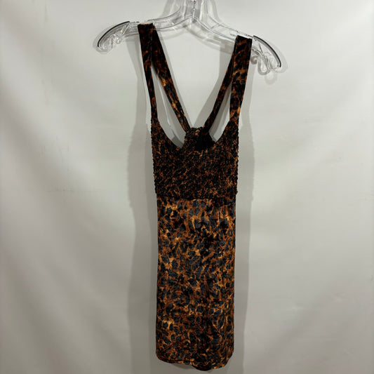 Dress Casual Short By Free People In Animal Print, Size: S