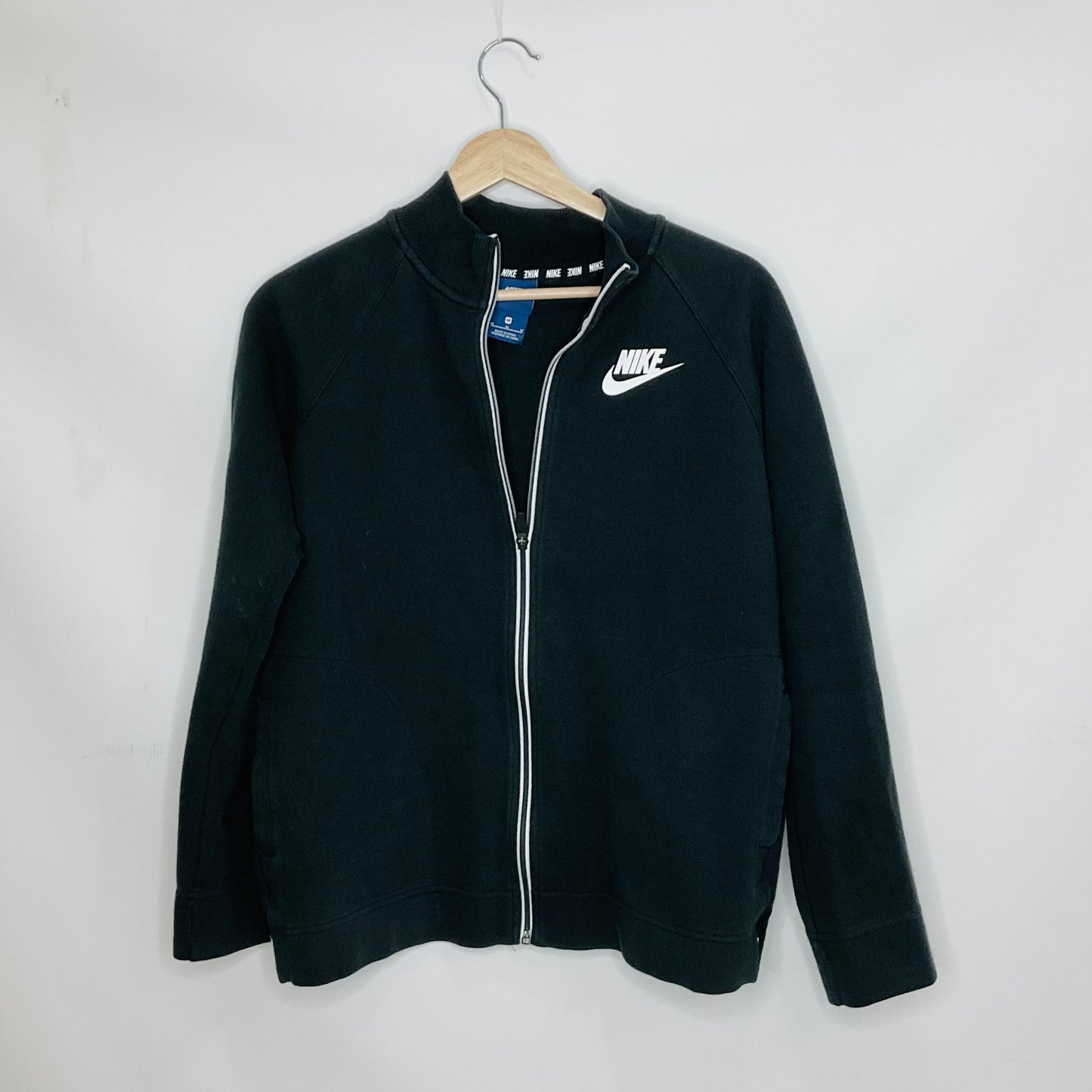 Athletic Jacket By Nike Apparel In Black, Size: M