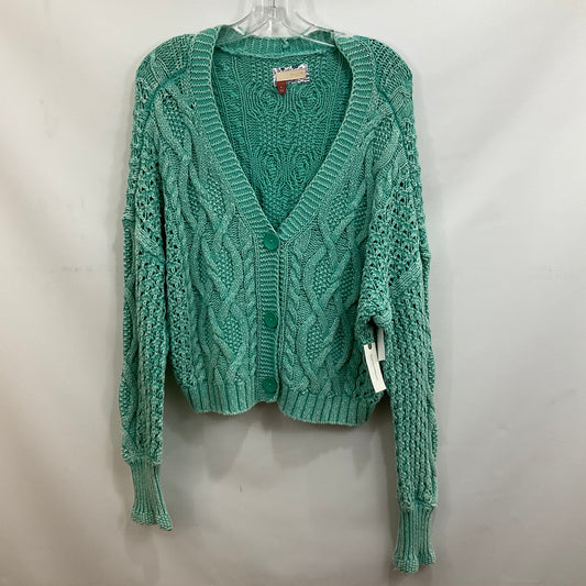 Sweater Cardigan By Pilcro In Aqua, Size: Xl