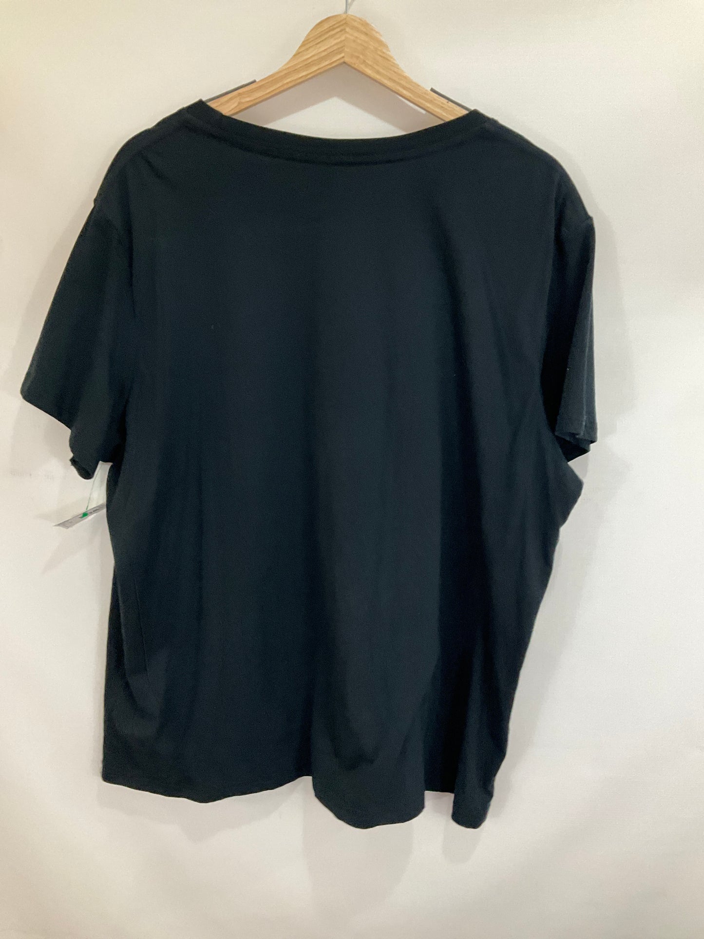 Top Short Sleeve By Shein In Black, Size: 3x