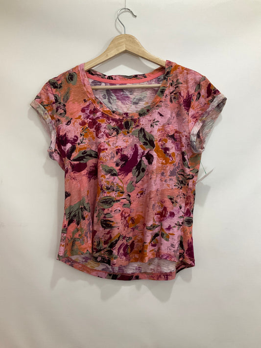 Top Short Sleeve By Pilcro In Floral Print, Size: Xs