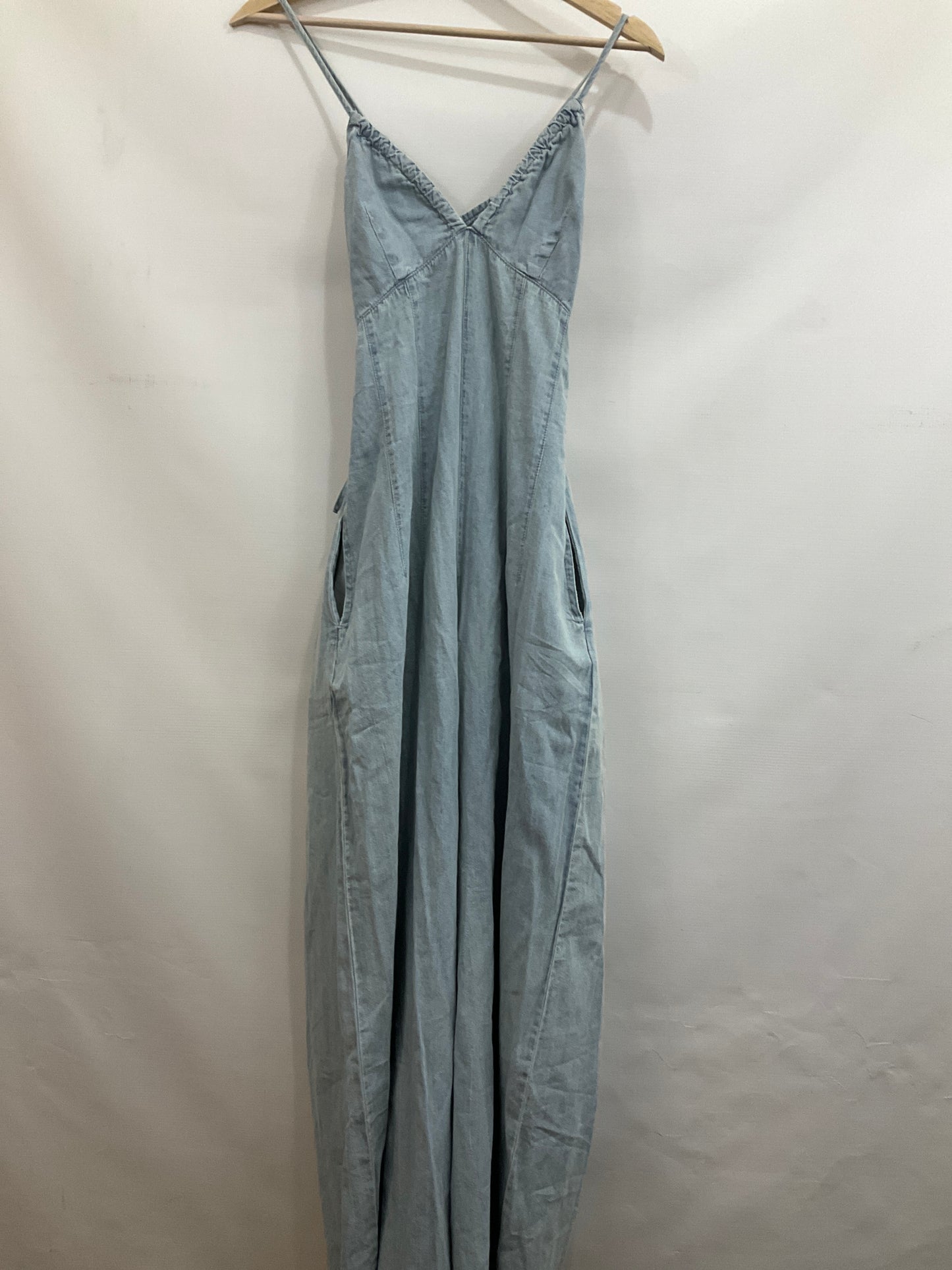 Romper By Mustard Seed In Blue Denim, Size: M