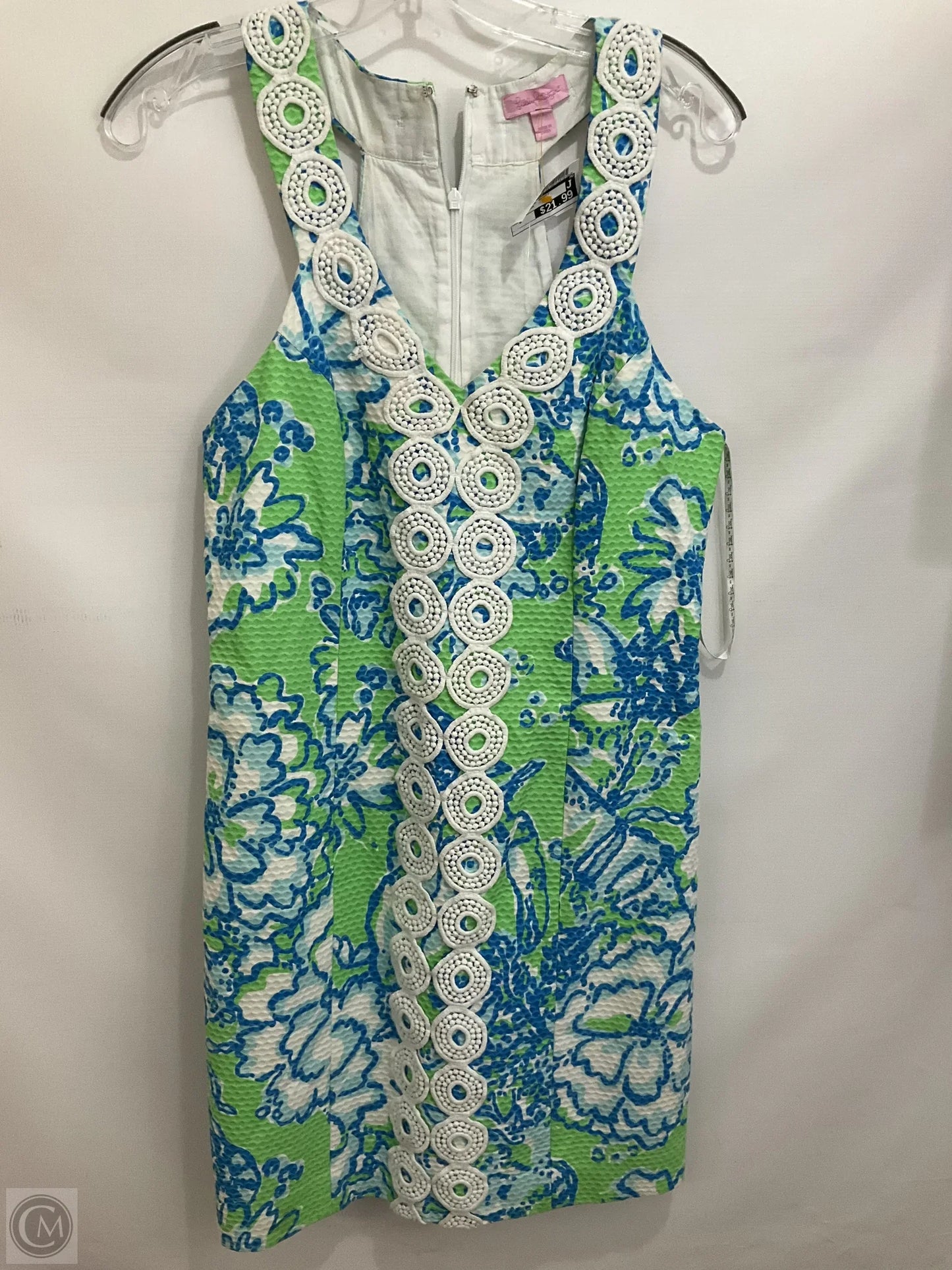 Dress Casual Short By Lilly Pulitzer In Blue & Green, Size: 8