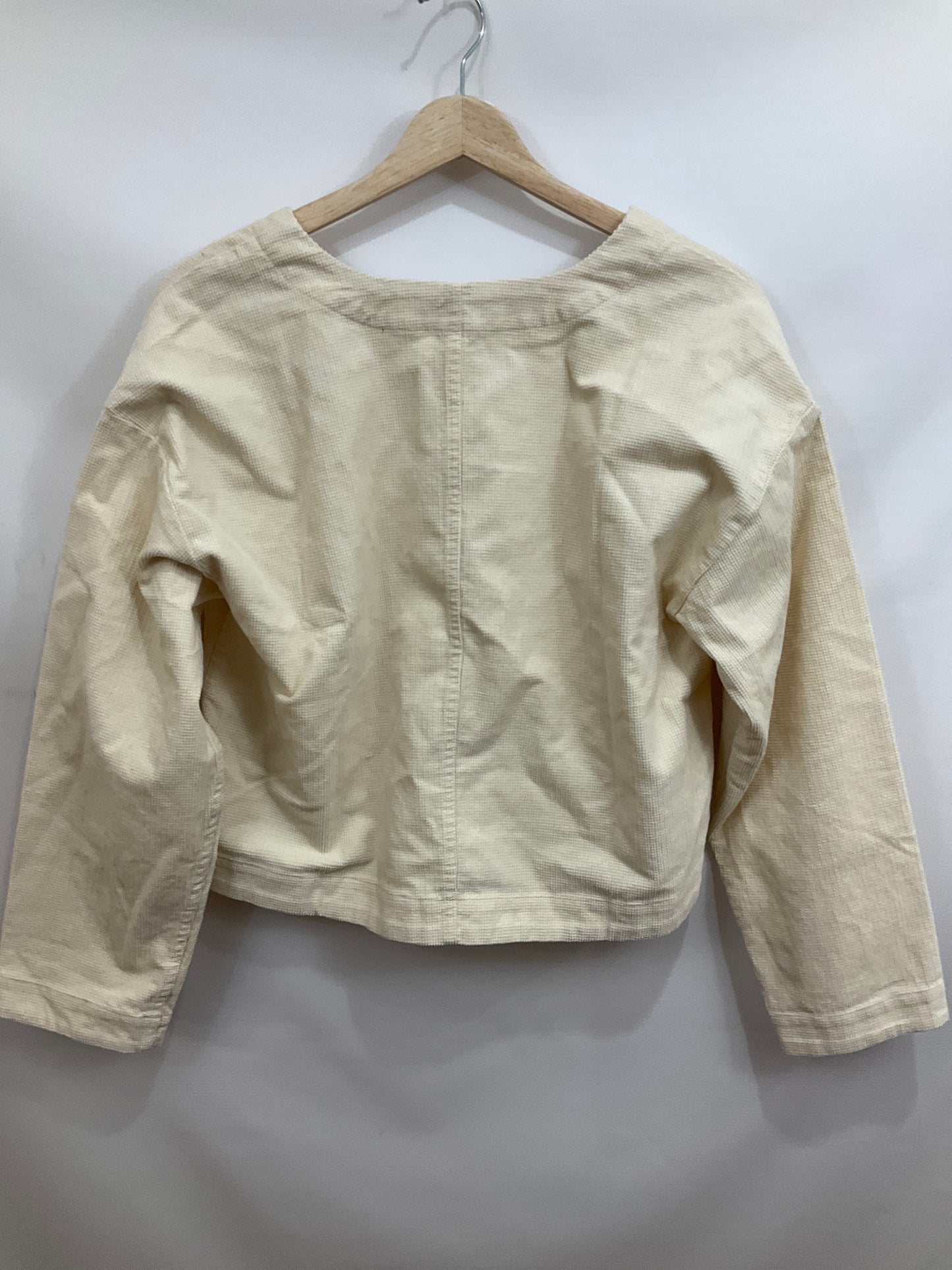 Top Long Sleeve By Madewell In Cream, Size: S