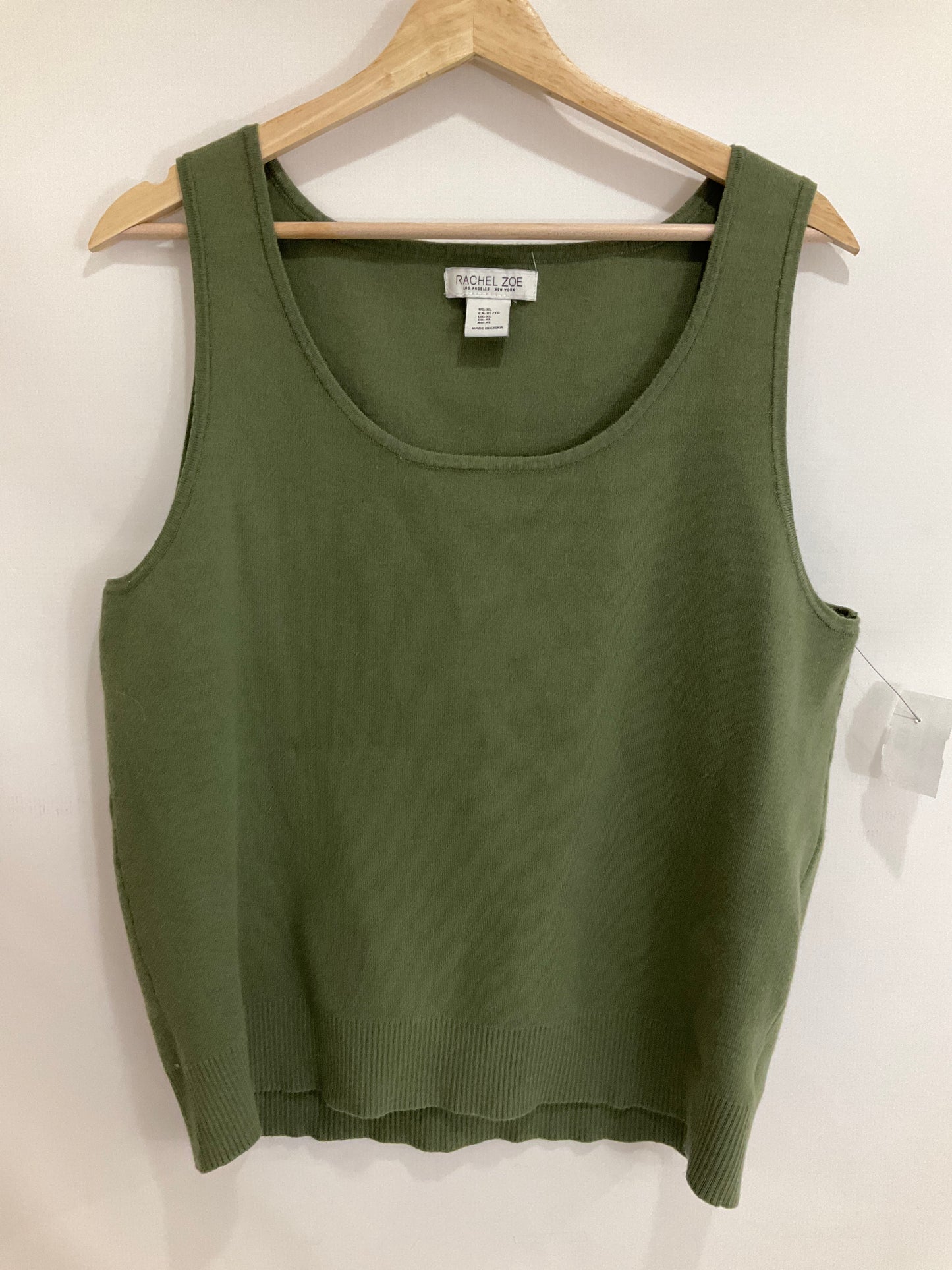 Top Sleeveless Basic By Rachel Zoe In Green, Size: Xl