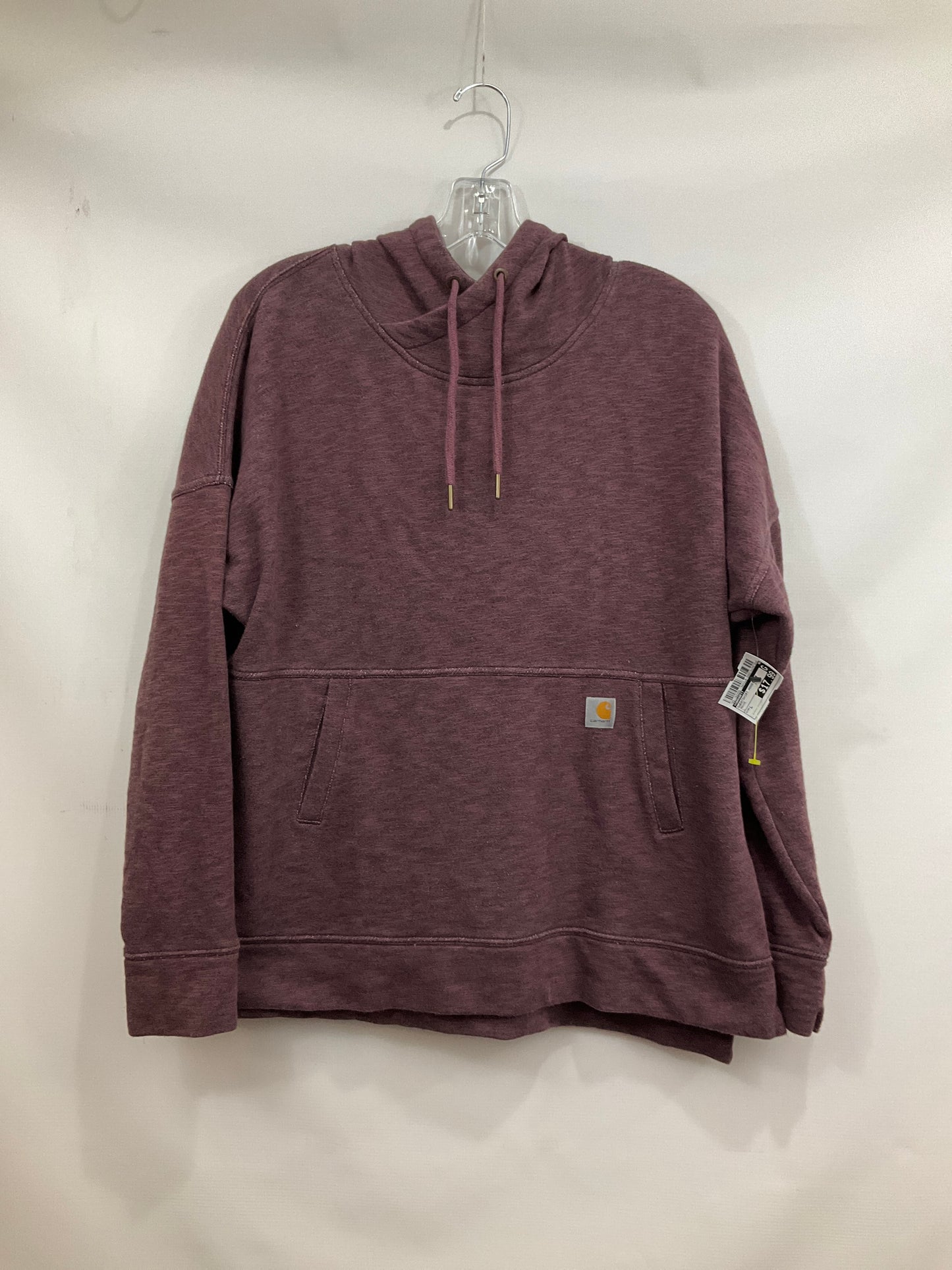 Sweatshirt Hoodie By Carhartt In Mauve, Size: L