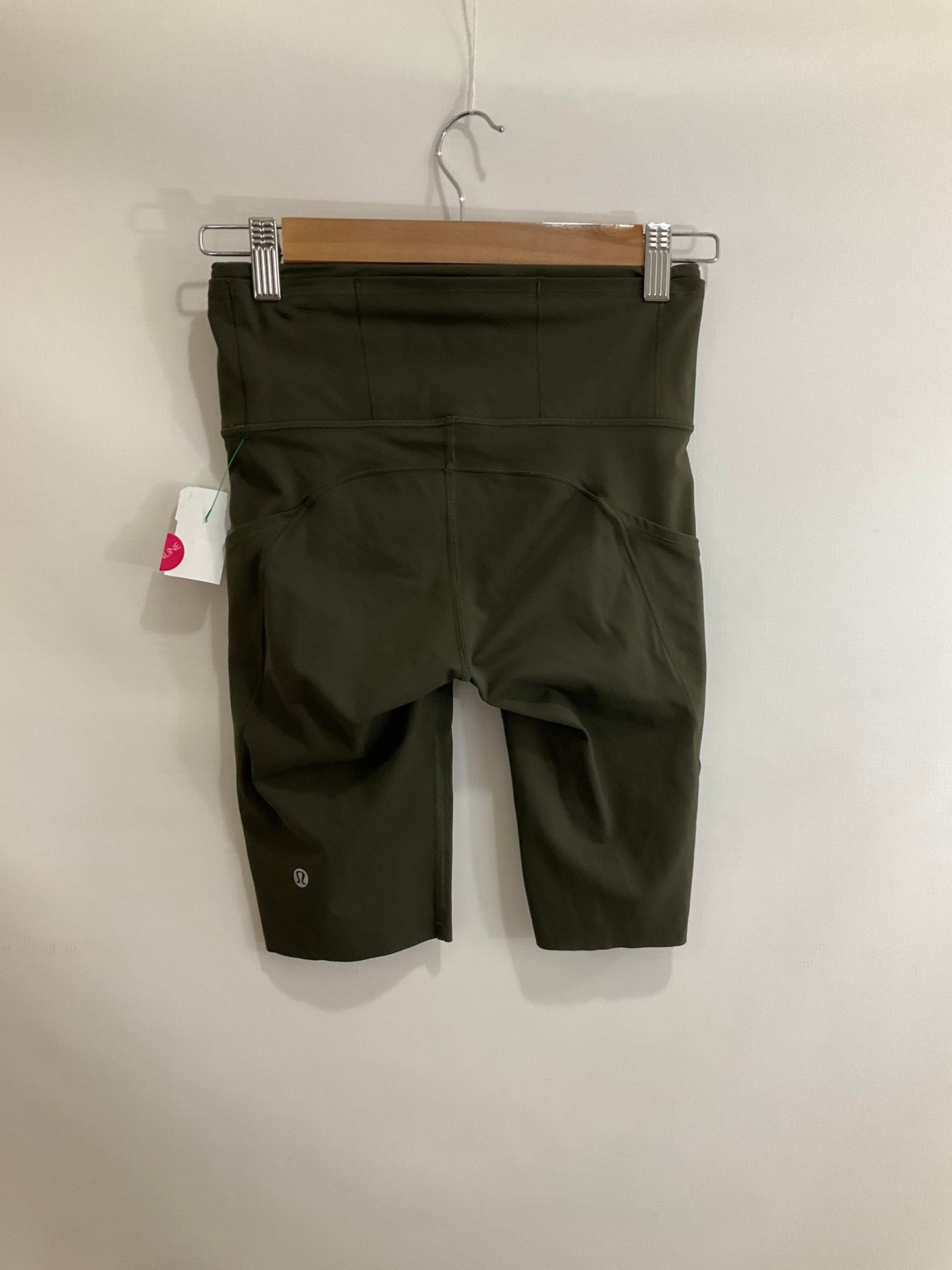 Athletic Shorts By Lululemon In Green, Size: 4