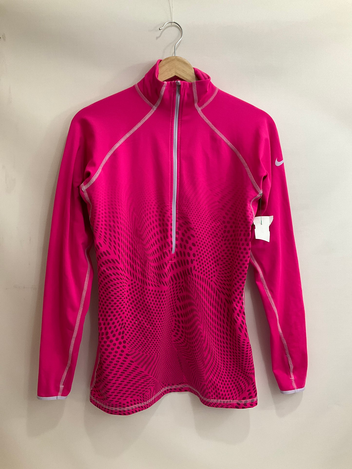 Athletic Jacket By Nike Apparel In Pink, Size: L