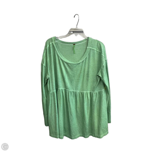 Top Long Sleeve By Free People In Green, Size: M