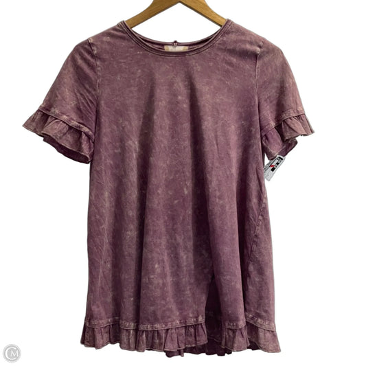 Top Short Sleeve By Altard State In Pink, Size: S