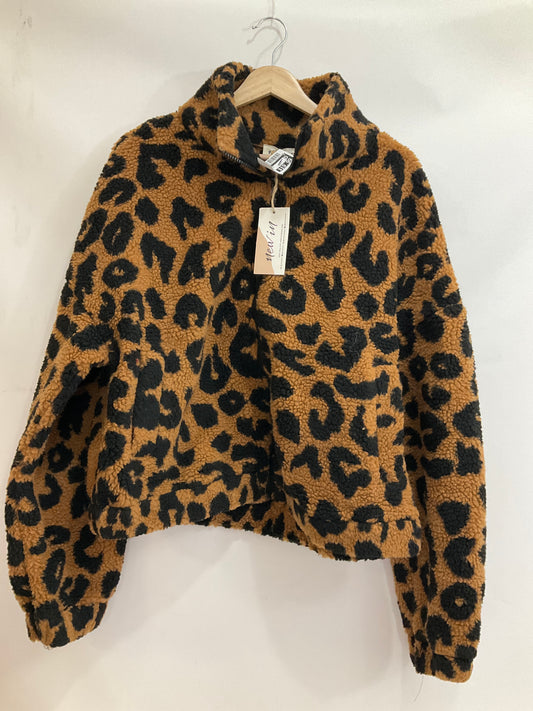 Jacket Fleece By Loveriche In Animal Print, Size: L