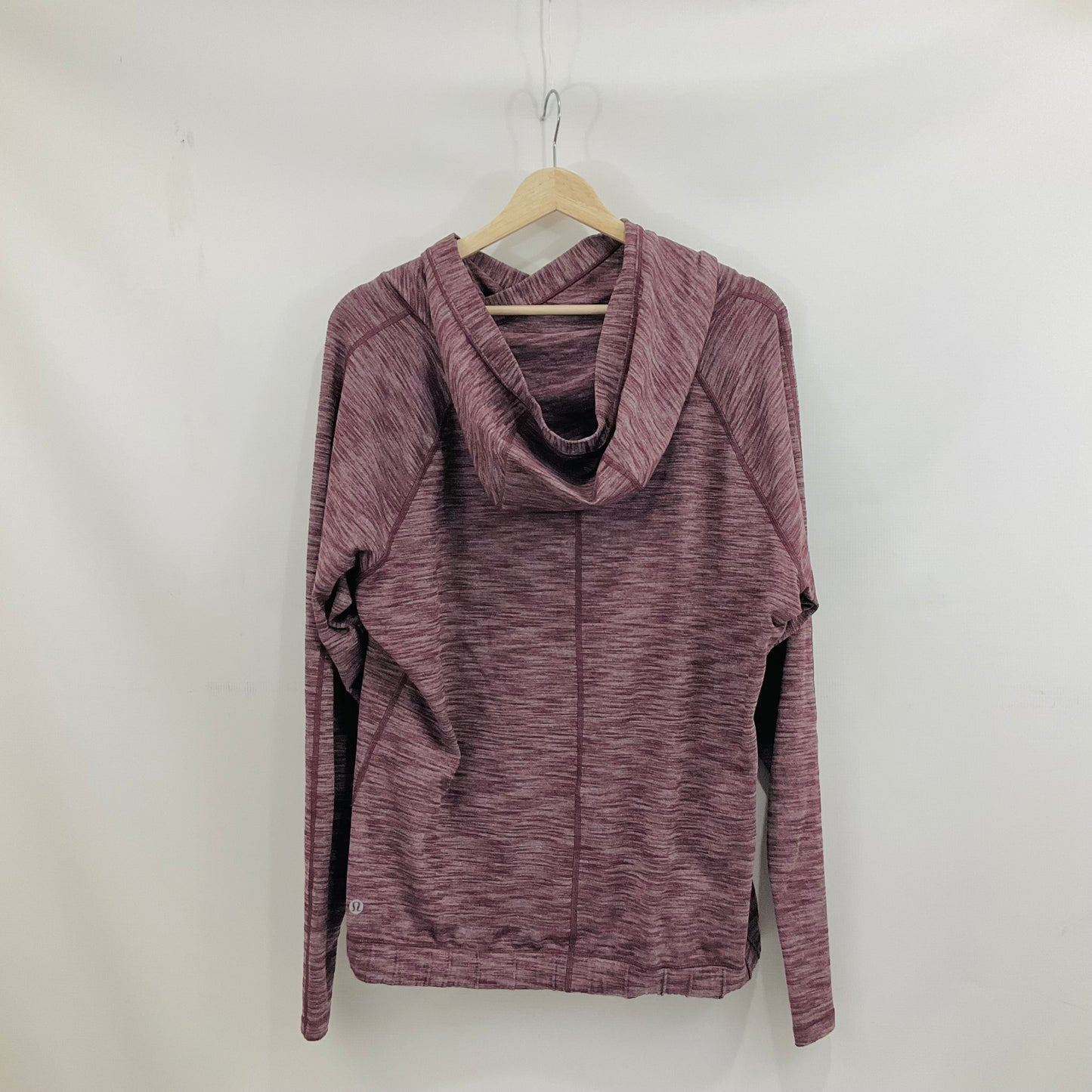 Athletic Top Long Sleeve Hoodie By Lululemon In Purple, Size: 12