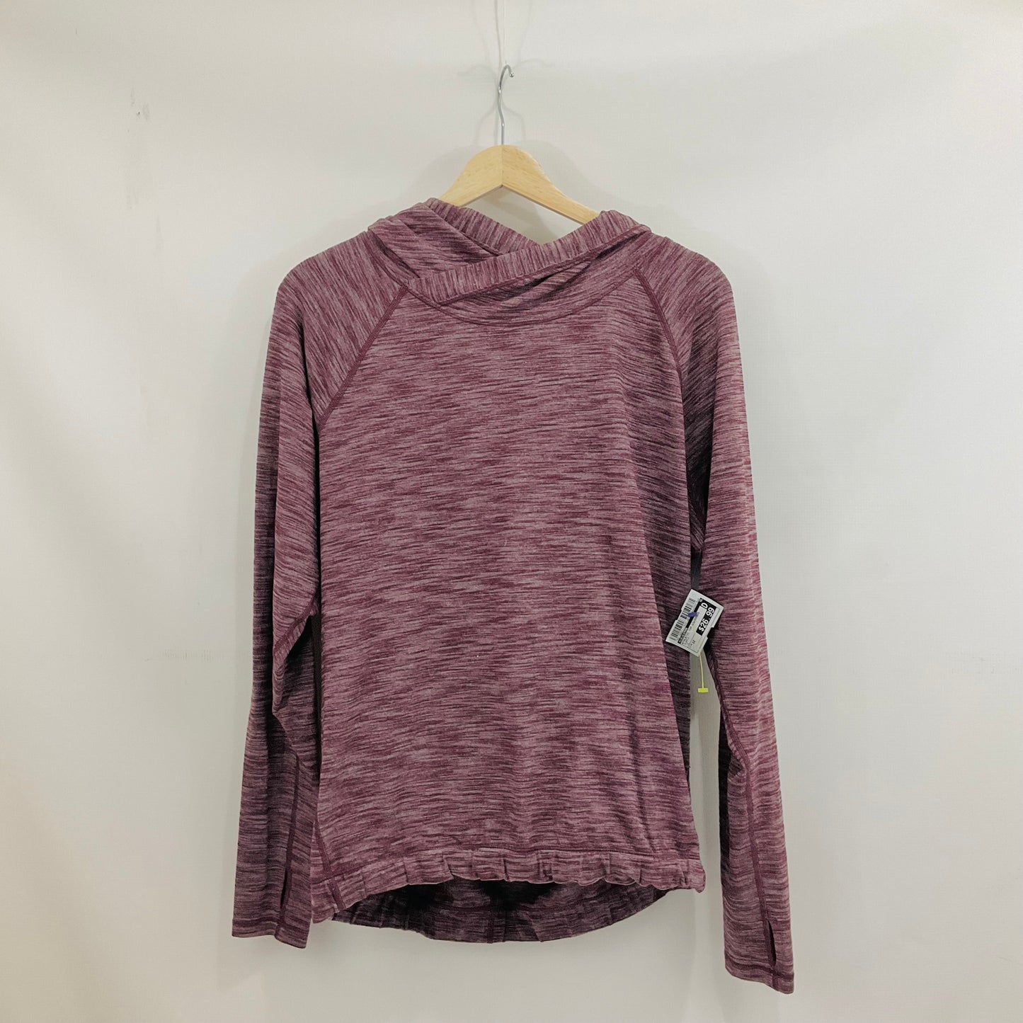 Athletic Top Long Sleeve Hoodie By Lululemon In Purple, Size: 12