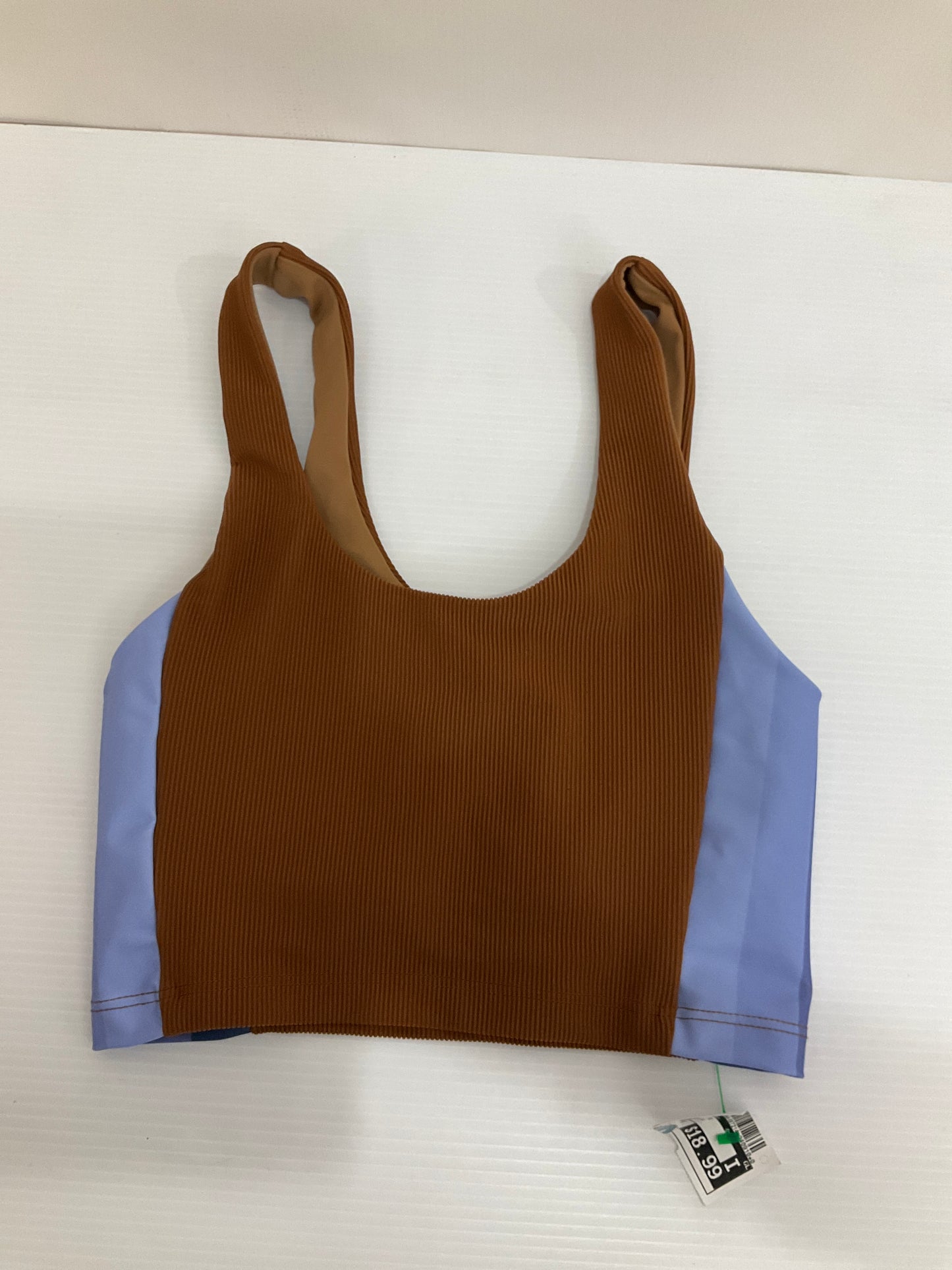 Athletic Bra By Beach Riot In Blue & Brown, Size: S