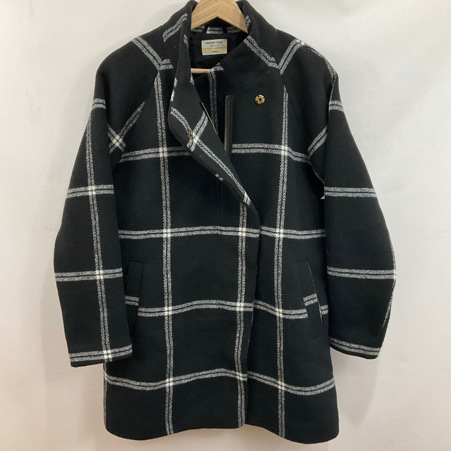 Jacket Other By Marine Layer In Plaid Pattern, Size: S