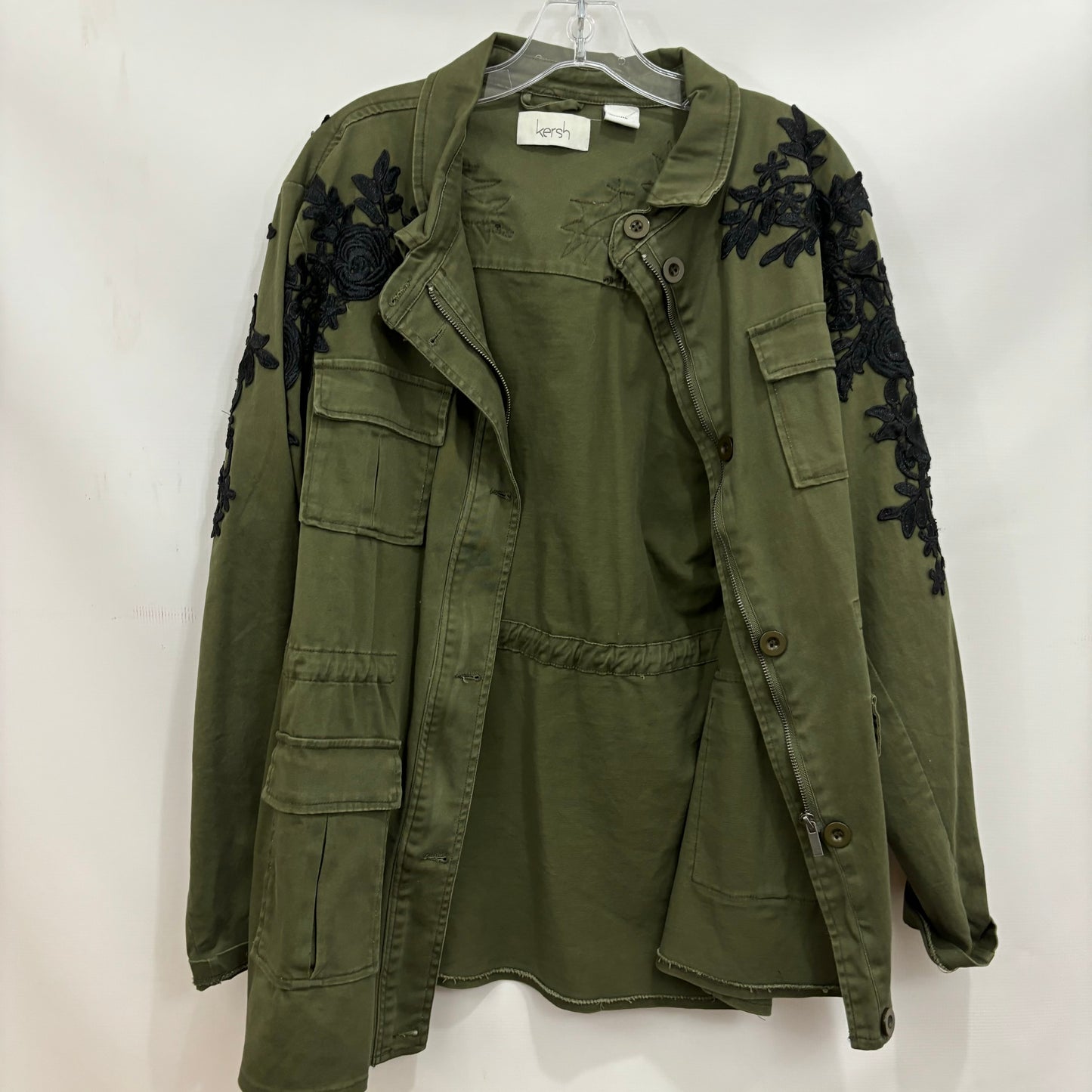 Jacket Utility By Clothes Mentor In Green, Size: Xl