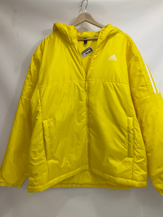 Athletic Jacket By Adidas In Yellow, Size: Xl