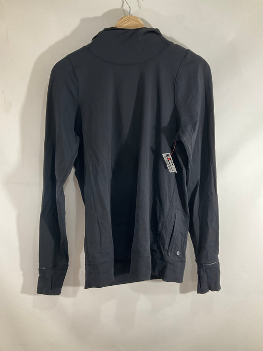 Athletic Top Long Sleeve Hoodie By Lululemon In Black, Size: 12