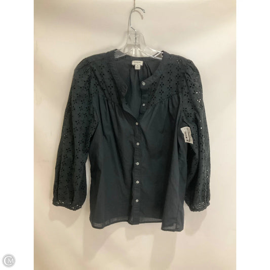 Top Long Sleeve By J. Crew In Black, Size: M