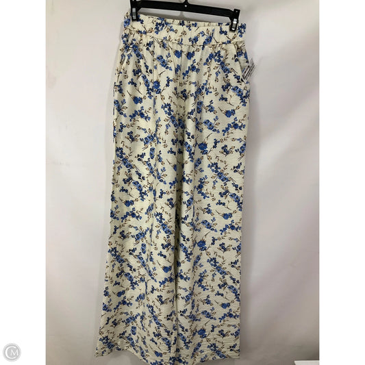 Pants Linen By A New Day In Floral Print, Size: Xs
