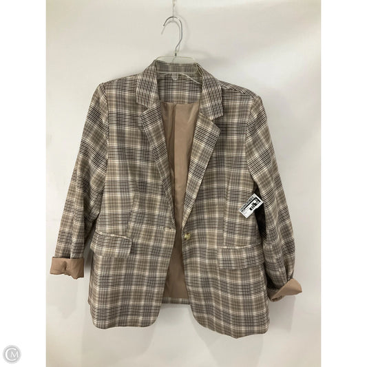 Blazer By Cmf In Plaid Pattern, Size: L