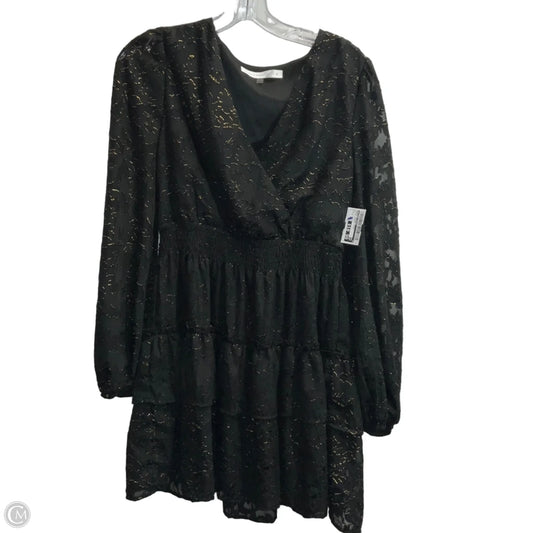 Dress Casual Short By Altard State In Black & Gold, Size: S