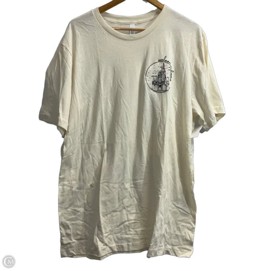 Top Short Sleeve Basic By Canvas In Cream, Size: 2x