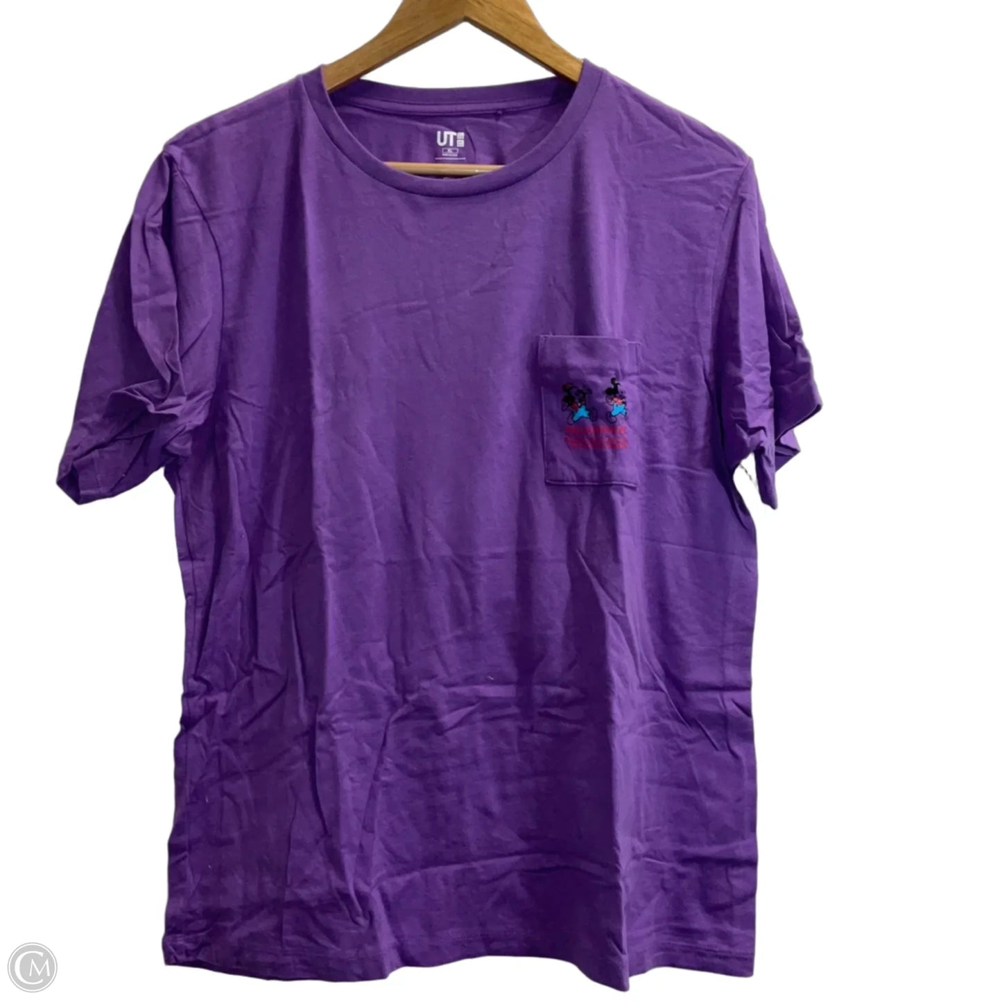 Top Short Sleeve Basic By Disney In Purple, Size: Xl