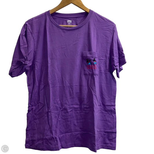 Top Short Sleeve Basic By Disney In Purple, Size: Xl