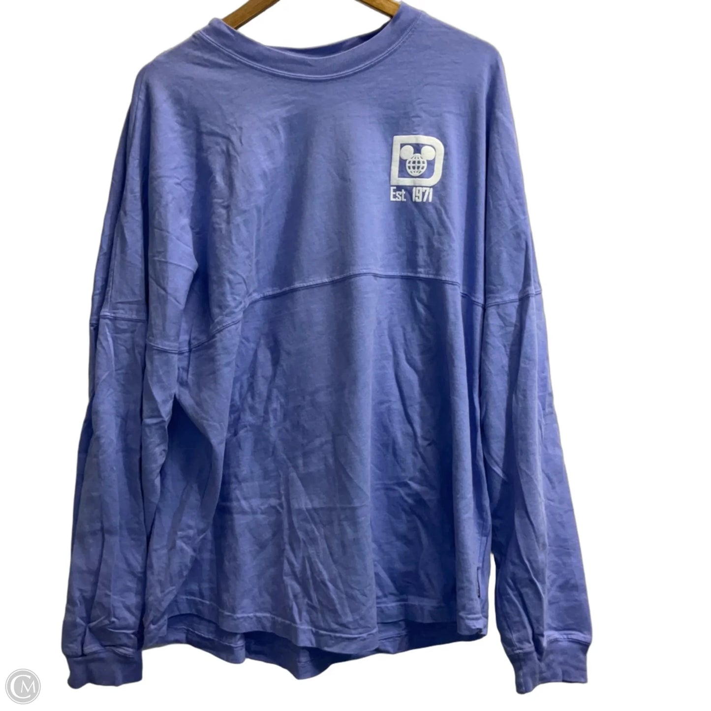 Top Long Sleeve By Disney In Purple, Size: Xl