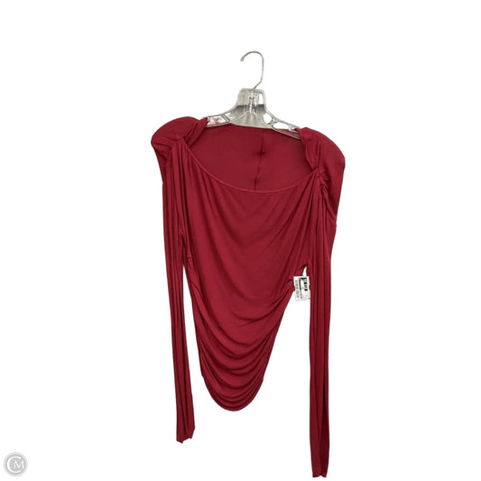Top Long Sleeve By Free People In Brown, Size: S