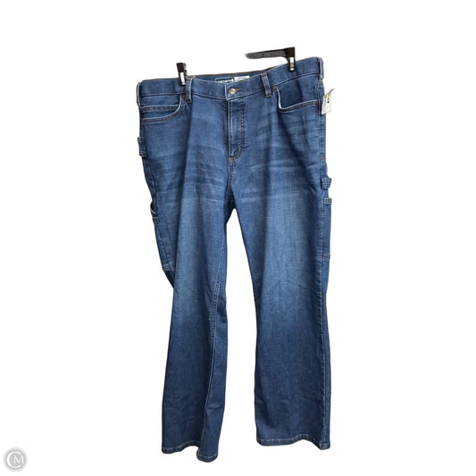 Jeans Wide Leg By Carhartt In Blue Denim, Size: 16