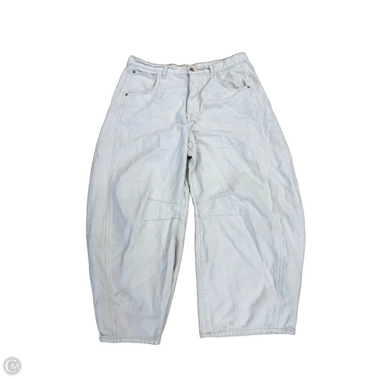 Jeans Wide Leg By We The Free In Cream Denim, Size: 14