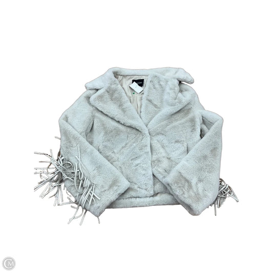 Jacket Faux Fur & Sherpa By Clothes Mentor In Cream, Size: Xs