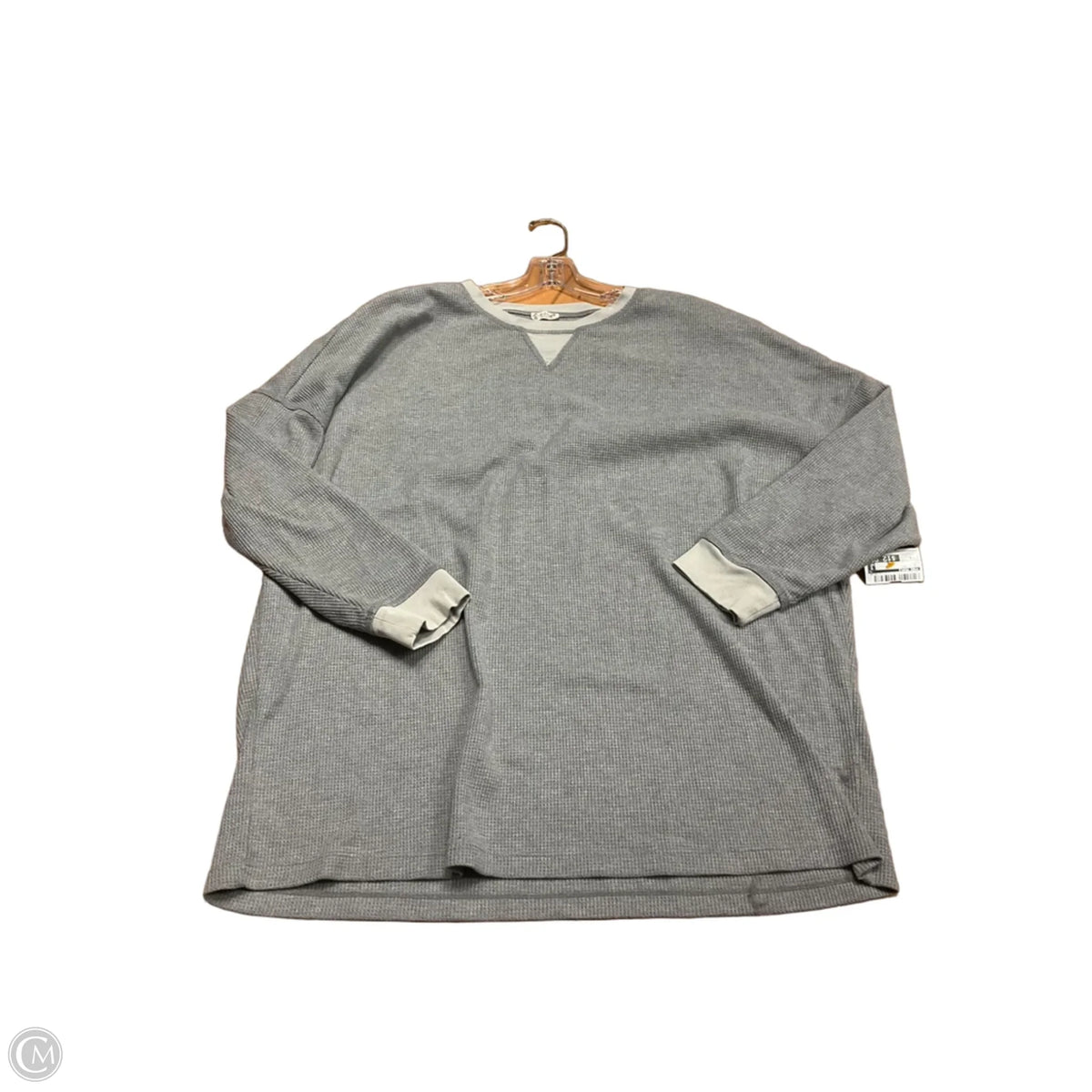 Top Long Sleeve Basic By Free People In Grey, Size: S