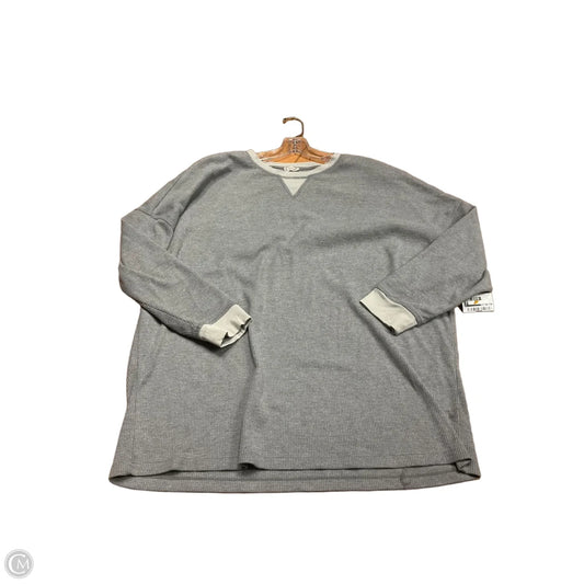 Top Long Sleeve Basic By Free People In Grey, Size: S