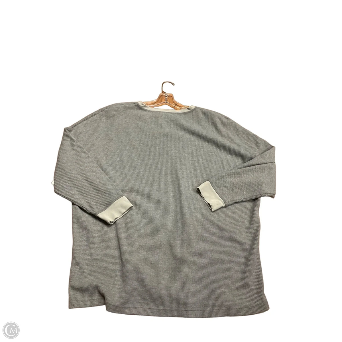 Top Long Sleeve Basic By Free People In Grey, Size: S
