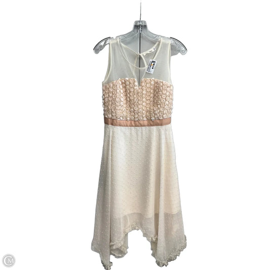 Dress Party Short By Anthropologie In Cream, Size: M