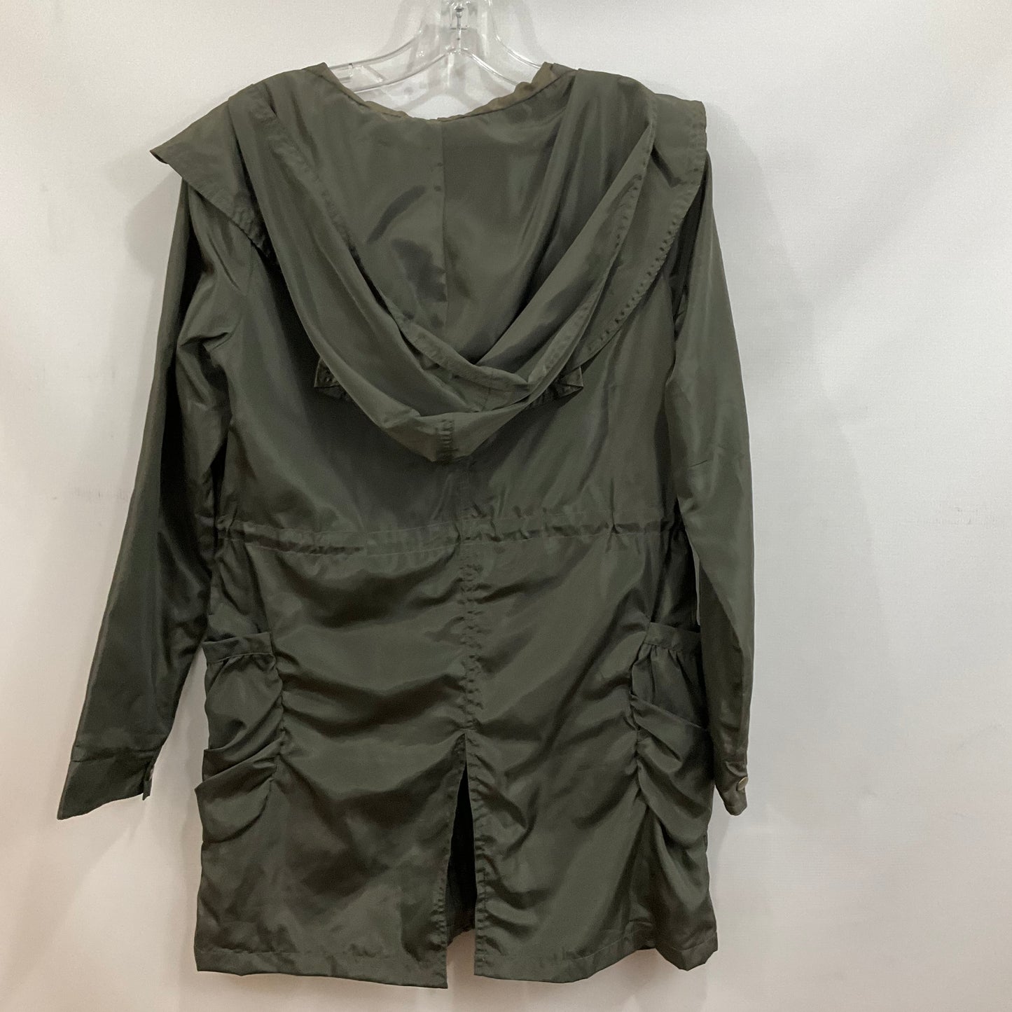 Coat Raincoat By Mystree In Green, Size: S