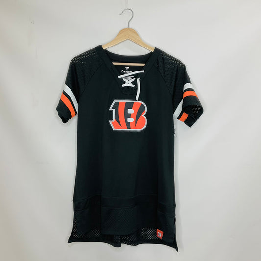 Black Athletic Top Short Sleeve Fanatics, Size L