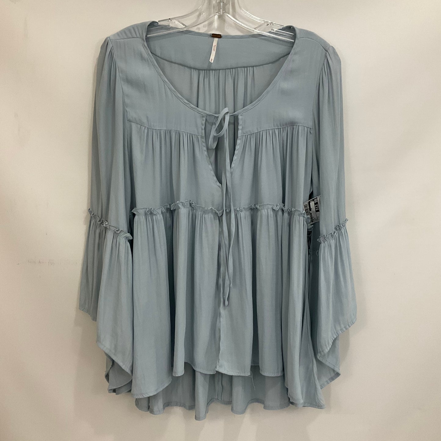 Blue Top Long Sleeve Free People, Size M