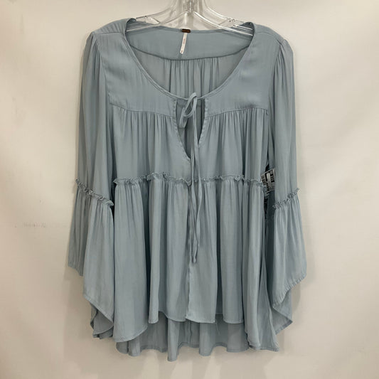 Blue Top Long Sleeve Free People, Size M